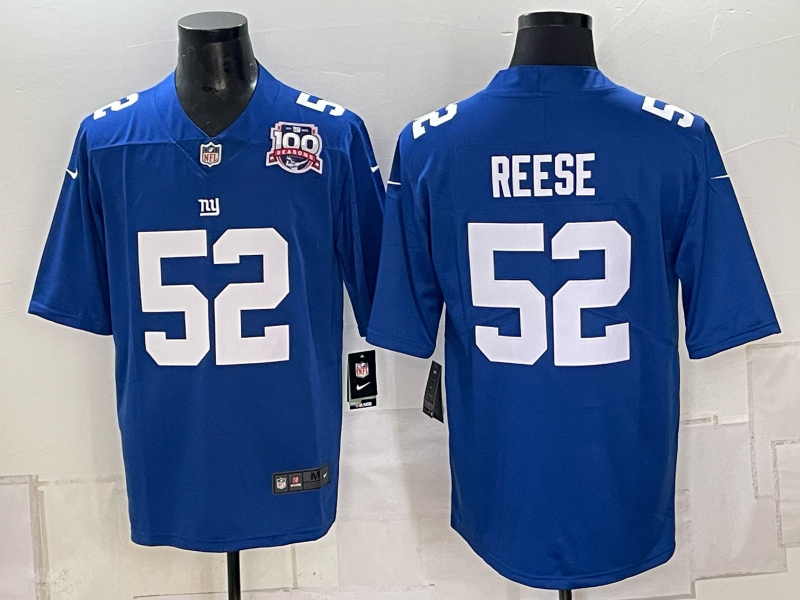 Men New York Giants #52 Reese blue Nike 2026 NFL Game Jersey 0930003